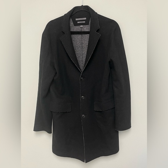 John Varvatos Raw Edge Japanese Fabric Coat. Size USA 36 EU 46 - Picture 10 of 12